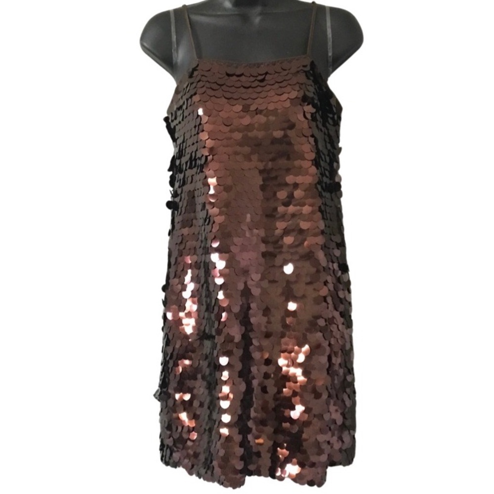 A New Day Shimmy Brown Sequin Dress
